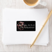 暗いヴィンテージフローララベル ラベル (インサイチュ)