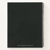 暗いヴィンテージフローラ事業 ノートブック (裏面)