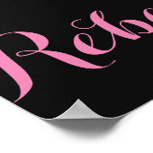 暗いヴィンテージフローラ式ポスター ポスター (角)