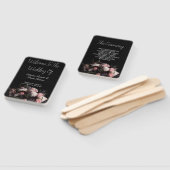 暗いヴィンテージブルゴーニュ結婚フローラ ハンドファン (組立なし)