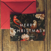 暗いヴィンテージ背景ミニマルなメリークリスマス シーズンカード