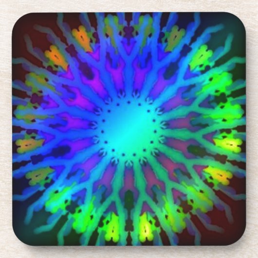 暗い万華鏡のように千変万化するパターンの芸術の白熱 コースター (正面)