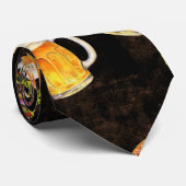 暗い上のハンバーガービール ネクタイ (ロール)