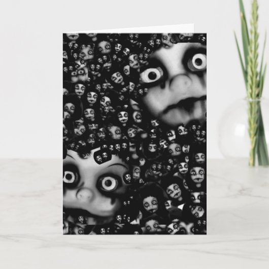 暗い人形の怖い製品 カード (正面)