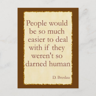 暗い人間のはがき ポストカード