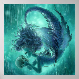 暗い人魚のプリント-秘密のキス ポスター