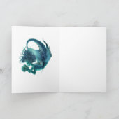 暗い人魚グリーティングカード – 秘密キス カード (内部)