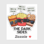 暗い側面は速おもしろいいフードパン シール (シート)