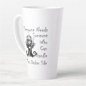 暗い側 カフェラテマグ (左アングル)