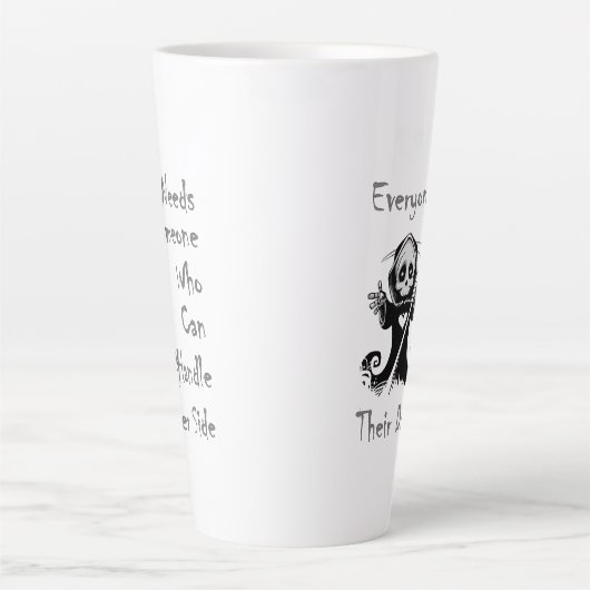 暗い側 カフェラテマグ (正面)