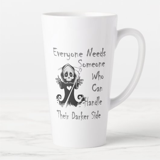 暗い側 カフェラテマグ (右)