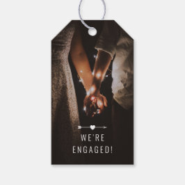 暗い写真 |婚約発表 |ラベル | Bttm ギフトタグ