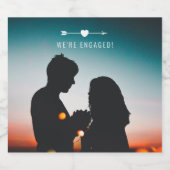 暗い写真 |婚約 |ビールラベル ビールラベル (シングルラベル)