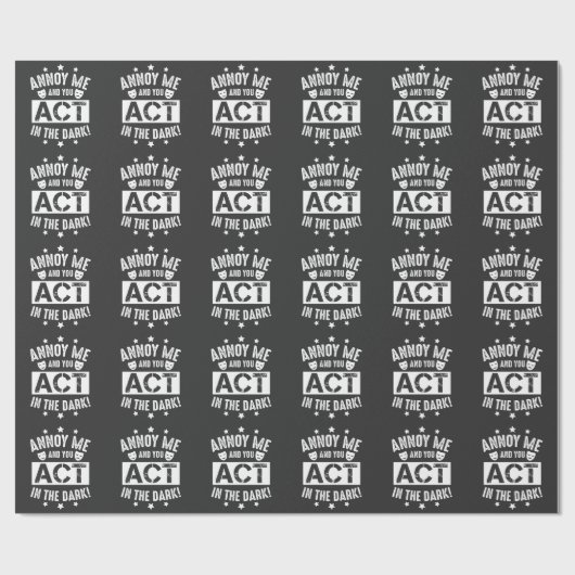 暗い劇場の舞台裏で私とあなたを怒らせる ラッピングペーパー (フラット)