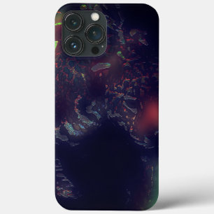 暗い効果と柔らかい色のフレアを持つジャガー iPhone 13 PRO MAXケース