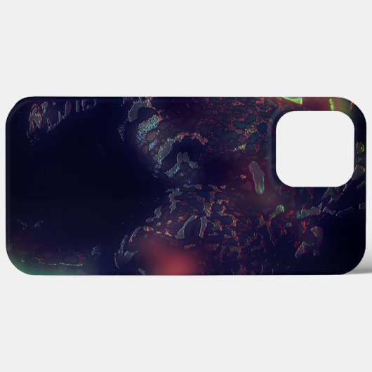 暗い効果と柔らかい色のフレアを持つジャガー Case-Mate iPhoneケース (裏面 (横))