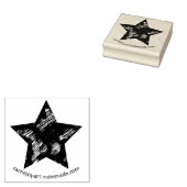 暗い動揺してヴィンテージ質星 ラバースタンプ (押印)