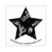 暗い動揺してヴィンテージ質星 ラバースタンプ (インプリント)