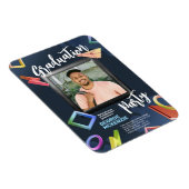 暗い卒業パーティファンシーーをパーソナライズ マグネット (右側)