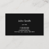 暗い名刺の王室のな金ゴールドの翼 名刺 (裏面)