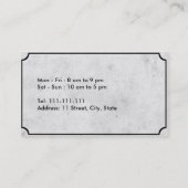 暗い喫茶店 名刺 (裏面)