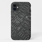 暗い回路iPhoneケース Case-Mate iPhoneケース (裏面)