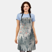 暗い城と魅惑の霧の森 – Ethereal エプロン (着用した状態)
