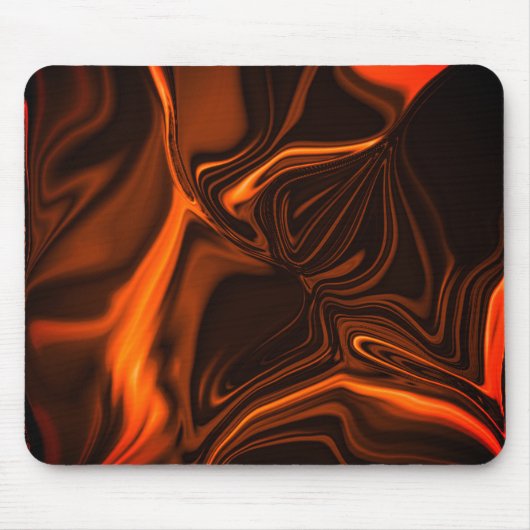 暗い基金の上でサンゴの曲線または起伏 マウスパッド (正面)