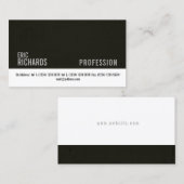 暗い壁のフェイクで具体的なおよび白のストライブ柄カバー 名刺 (正面/裏面)