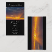 暗い夕焼けの写真 名刺 (正面/裏面)