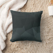 暗い多角形パターン クッション (ブランケット)