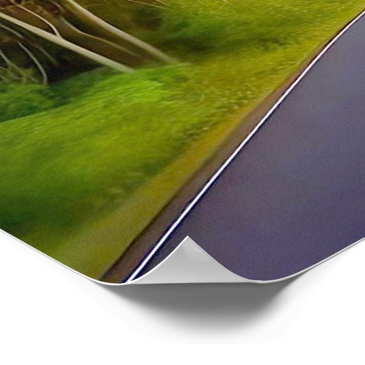 暗い夜を通る道 ポスター (角)