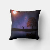 暗い夜ファンタジーの枕 クッション (裏面)