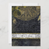 暗い夜ミステリーゴシック様式結婚式招待状 招待状 (裏面)