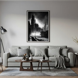 暗い大聖堂：霧の中の謎 キャンバスプリント