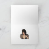 暗い天使の優美のポートレートのバースデー・カード カード (内部)