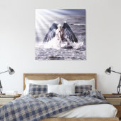 暗い天使の翼を持つ人 キャンバスプリント (インサイチュ (寝室))