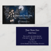 暗い天使及び暗い夜吸血鬼またはファンタジーの名刺 名刺 (正面/裏面)