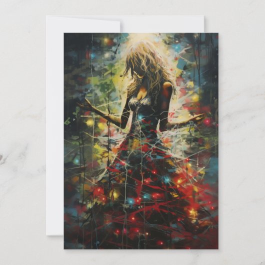 暗い奇妙な珍しいクリスマスカード シーズンカード (正面)