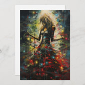 暗い奇妙な珍しいクリスマスカード シーズンカード (正面/裏面)