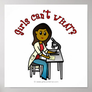 暗い女性科学者 ポスター