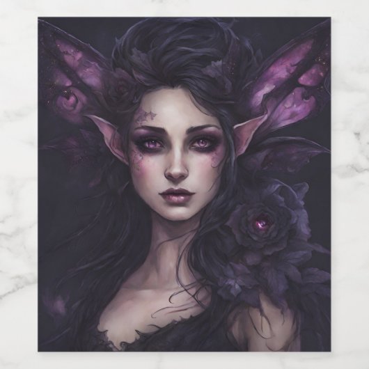暗い妖精 ワインラベル (シングルラベル)