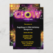 暗い子供たちのグローパーティー 招待状 (正面/裏面)