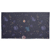 暗い宇宙惑星スターズネブラパターン 枕カバー (正面左)