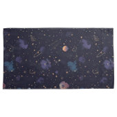 暗い宇宙惑星スターズネブラパターン 枕カバー (正面右)