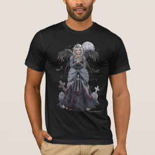 暗い尼僧の天使のワイシャツ Tシャツ