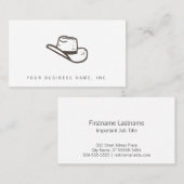 暗い帽子の凸版印刷のスタイル 名刺 (正面/裏面)