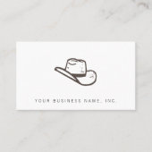 暗い帽子の凸版印刷のスタイル 名刺 (正面)