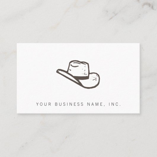 暗い帽子の凸版印刷のスタイル 名刺 (正面)