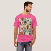 暗い幽霊の模様 Tシャツ (正面フル)